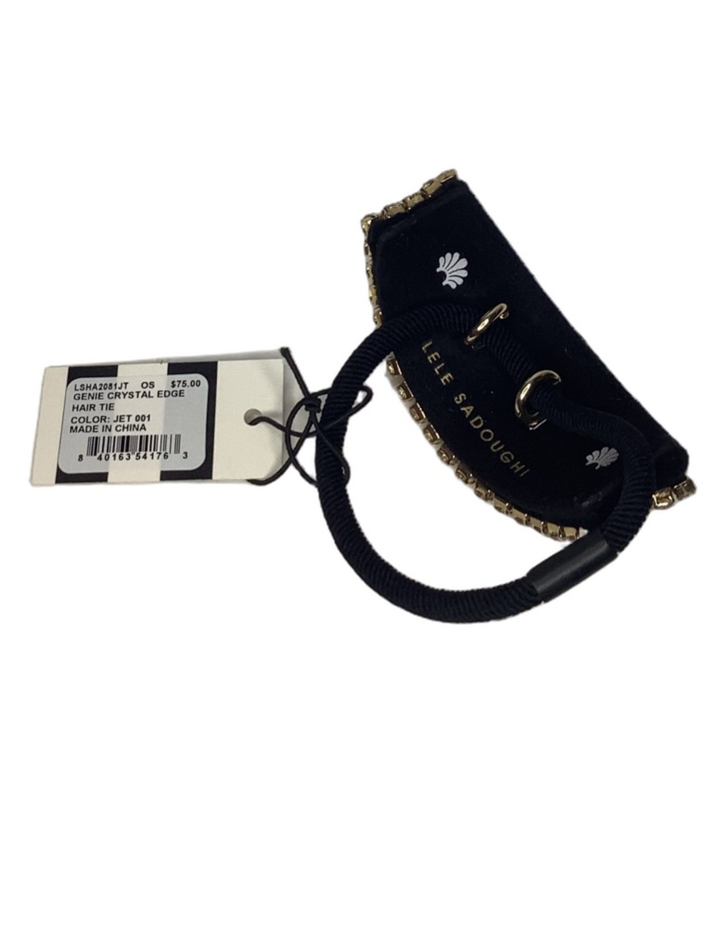 Lele Sadoughi Genie Crystal Edge Hair Tie New - Picture 5 of 5
